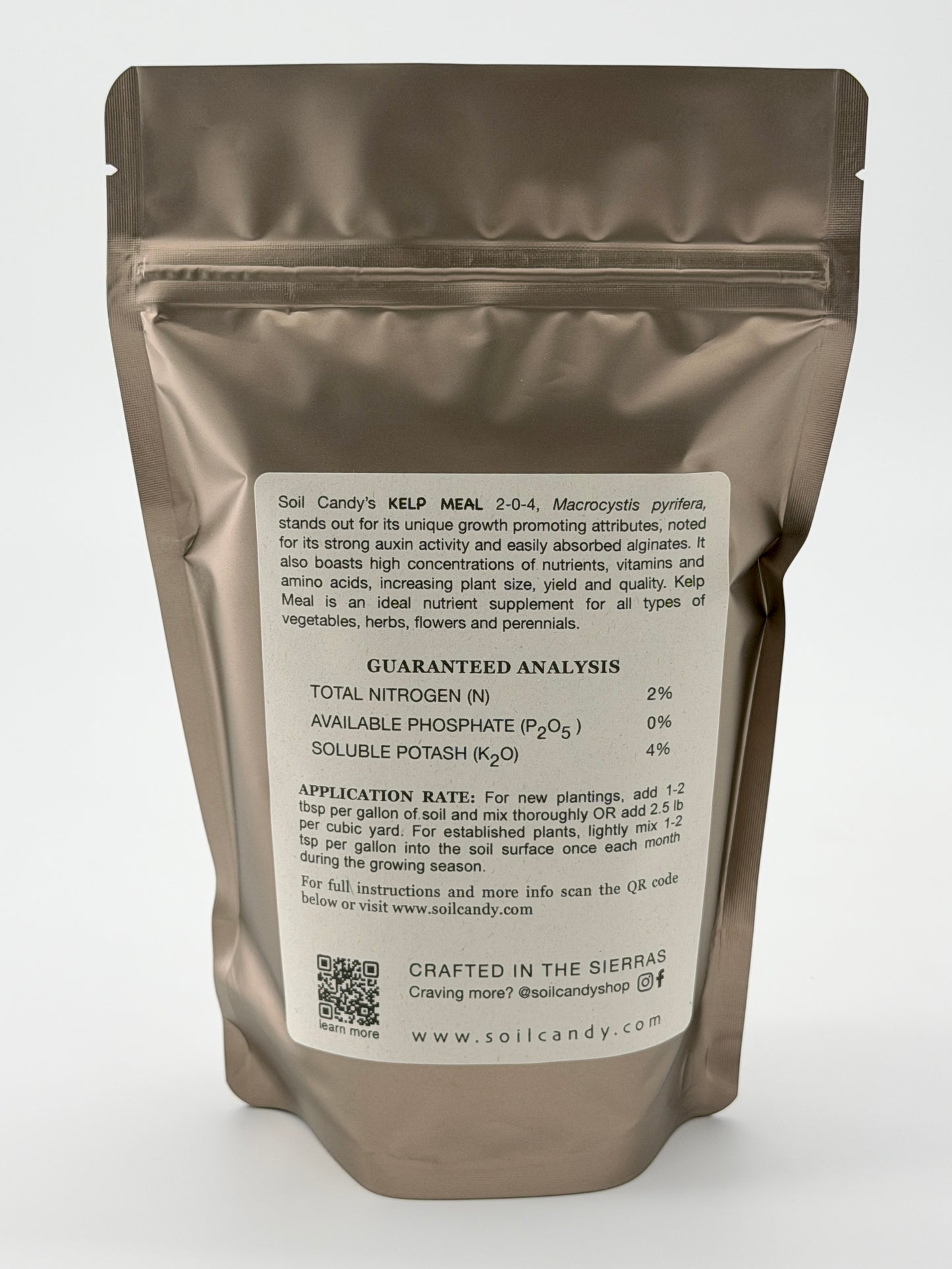KELP MEAL 2-0-4 (Macrocystis pyrifera)